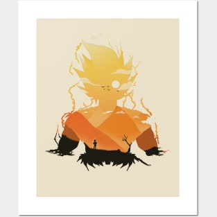 Anime silhouette character Posters and Art